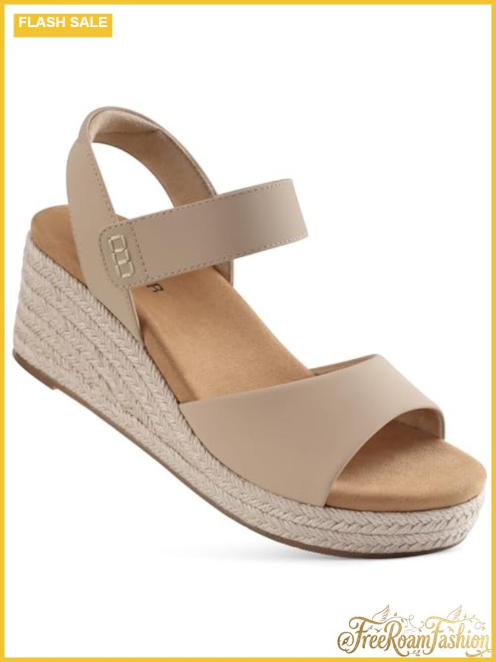 Wedge Sandals Espadrille Arch Support Memory Foam Comfortable Walking